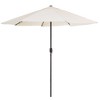 Pure Garden 9' x 9' Aluminum Patio Umbrella with Auto Crank Tan - image 3 of 4