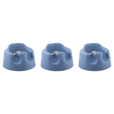 Bumbo Infant Floor Seat Baby Sit Up Chair with Adjustable Safety Harness, 3 Pack