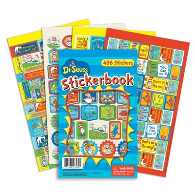 Eureka Dr. Seuss Awesome Sticker Book (Pack of 6)