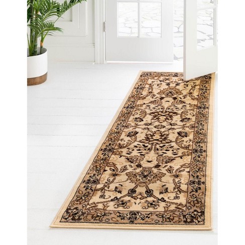 Unique Loom 3' 0 X 16' 5 Sialk Hill Washington Ivory Area Rug : Target