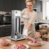 VEVOR Manual Sausage Stuffer, 11 LBS / 5 L Vertical Meat Stuffer, Dual-Speed Sausage Casing Meat Filling Machine,for Commercial & Home Use, Silver - 2 of 4