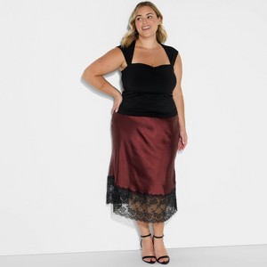Women's Lingerie Slip Midi Skirt - Wild Fable™ - 1 of 3
