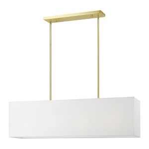 Livex Lighting Summit 4 - Light Chandelier in  Satin Brass - 1 of 1