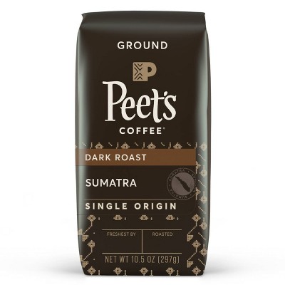 Peet's Sumatra Single Origin Dark Roast Ground Coffee 10.5oz