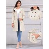 INSPIRE CHIC Women's Double Breasted Elegant Long Sleeve Winter Trench Pea Coat with Pockets - 2 of 4
