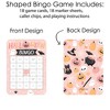 Big Dot of Happiness Pastel Halloween - Bingo Cards and Markers - Pink Pumpkin Party Bingo Game - Set of 18 - 3 of 4