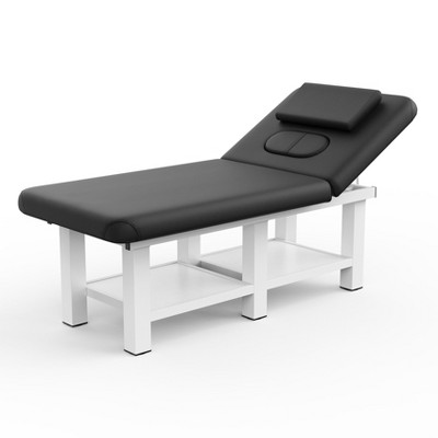 Dolonm 31.5" Wide Spa Massage Bed - 800lbs Heavy Duty, Chest Opening Design, Luxe PU Leather - Salon & Home Use