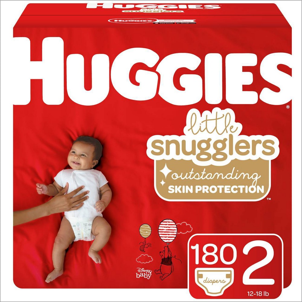 UPC 036000407600 product image for Huggies Little Snugglers Diapers - Size 2 (180ct) | upcitemdb.com