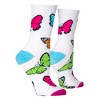 Crazy Socks, Cute Women's Animal Crew Socks, Fun Colorful Prints, Assorted - 3 of 4