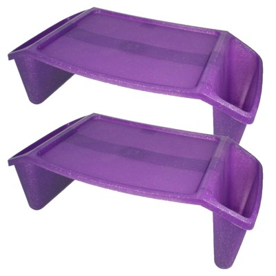 Romanoff Lap Tray , Purple Sparkle, Pack of 2