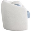 Meridian Furniture,Acadia Vegan Leather / Boucle Fabric Accent Chair - 3 of 4