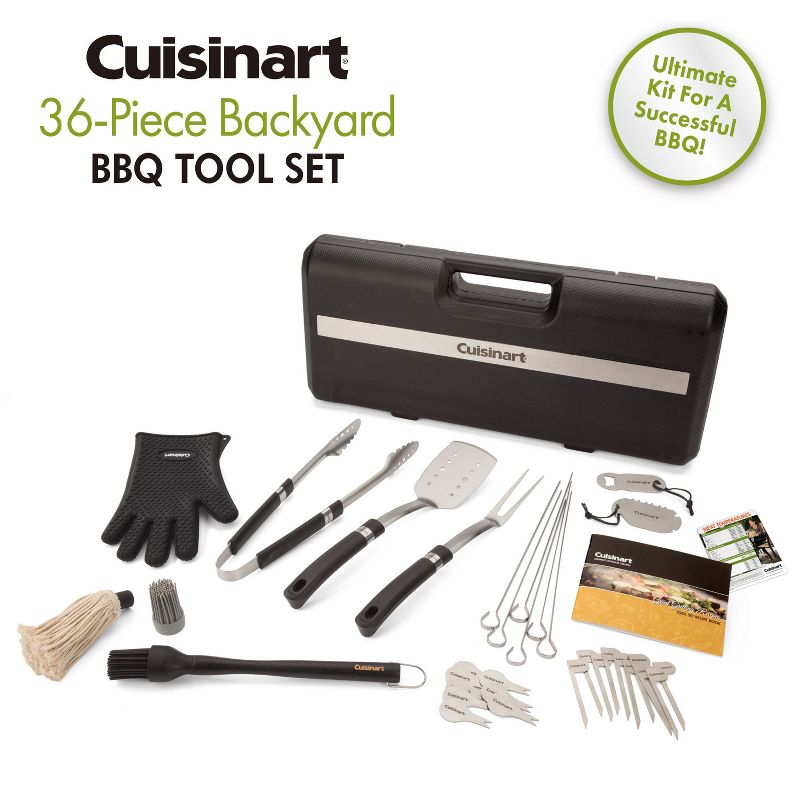 Cuisinart CGS-8036Z 36pc Backyard BBQ Grill Tool Set, 5 of 12