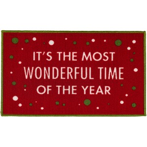 Pavilion Gift Company - Wonderful Time - 27.5" x 17.75" Floor Mat - Floor Mats - 1 of 4