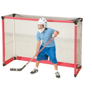 Sportime ProGoal Multi-Purpose Hockey Goal, 72 x 48 x 24 Inches, White Nylon Net - 1 of 2