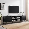 Mid-Century Modern Wide Storage TV Stand for TVs up to 80" - Saracina Home - 2 of 4