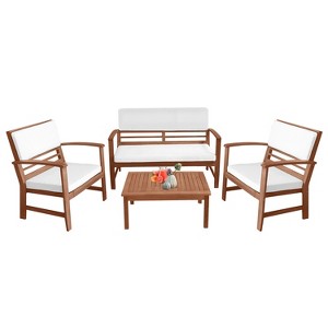 BestMassage 4-Piece Patio Bistro Set Outdoor Patio Furniture for Backyard Garden - 1 of 4