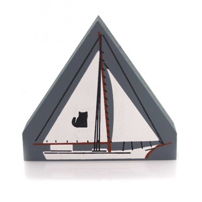 Cats Meow Village 3.0 Inch Skipjack Accessory Retired Sailing Sail Village Accessories