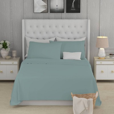 Aqua Queen 800 Thread Count Cotton Sateen Sheet Set