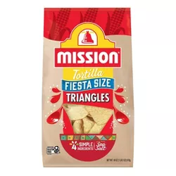 Mission Fiesta Size Triangles Tortilla Chips - 18oz