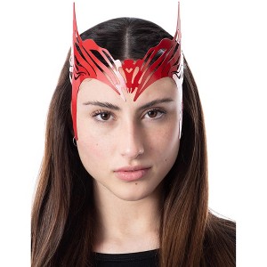 Marvel Scarlet Witch Tiara Wanda Maximoff Costume Crown Headpiece For Women Red - 1 of 4