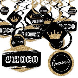 Big Dot of Happiness Hoco Dance - Homecoming Hanging Decor - Party Decoration Swirls - Set of 40 - 1 of 4