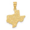 Black Bow Jewelry 14k Yellow Gold State of Texas Pendant - 3 of 4