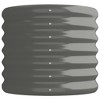 vidaXL Garden Raised Bed Gray Powder-coated steel Large Durable - 4 of 4