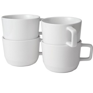 Libbey Austin 17.5 ounce Large Porcelain Coffee Mug, Set of 4, White - 1 of 4