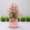 Unique Bargains Artificial Plants Mini Flower Plant Plastic 3.07"x3.07"x7.87" 1 Pc - 2 of 4