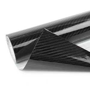 Unique Bargains Carbon Fiber Air Release Stretchable Vinyl Film Sticker 60" x 24" for Auto 152 x 6cm 1pcs - 1 of 4