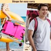KTMBDW Folding Beach Chair Adjustable Headrest w/4 Flexible Tilt Angle, Cup Holder Portable High Strength Cleanable Fabric for Sand Camping Lawn - 4 of 4
