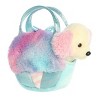 Aurora Small Cotton Candy Puppy Fancy Pals Fashionable Stuffed Animal White 8" - 3 of 4
