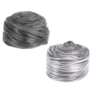 Unique Bargains DIY Christmas Halloween Gnome Beard Fluffy Plush Faux Fur Ribbon 2 Pcs - 1 of 4