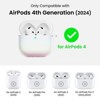BONGEEK AirPods 4 Protective Case, drop-proof TPU material, 2024 version, with LED colorful flashing effect, compatible with fourth-generation AirPods - 3 of 4