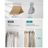 50-Pack Plastic Hangers with Wide Shoulder Notches, 0.16" Slim Space Saving Closet Organizers for Coats Dresses - 4 of 4