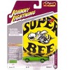 1970 Dodge Coronet Super Bee Sublime Green with Black Stripes and Top 1/64 Diecast Model Cars by Johnny Lightning - 4 of 4