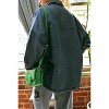 August Sky Women's Oversized Denim Shacket - 2 of 3