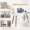 Black 42 Inch Mid Century Home Office Writing Desk Modern Simple Computer Desk with Drawer - 3 of 4