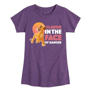 Girls' - Disney - Simba Fitted Short Sleeve Graphic T-Shirt - 1 of 4