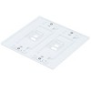 Monoprice 2-Gang Wall Plate - 2 Hole White For Keystone, Ethernet Networks or Home Theater Interconnects - 2 of 4