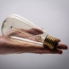 DORESshop 60-Watt Equivalent Vintage ST64 Dimmable E26 Base Incandescent Edison Light Bulb 2700K (6-Pack) - 3 of 4
