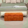 CAVINAS Storage Bench for Bedroom,Velvet Storage Ottoman Bench with Safety Hinge for Living Room,Bedroom,Beige/Black/Green/Orange/Dark Gray - 2 of 4