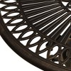 vidaXL Garden Table Bronze Cast Aluminum Medium Durable - 4 of 4