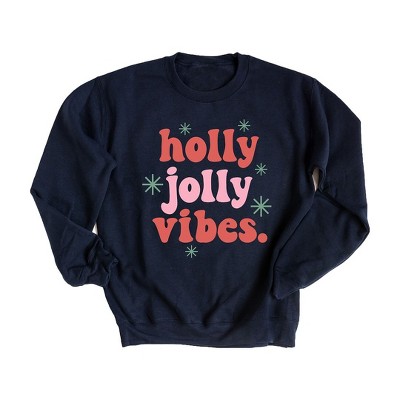Simply Sage Market Women's Graphic Sweatshirt Retro Holly Jolly Vibes