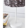 Signature Design by Ashley Mirette Table Lamp Gray/White: Contemporary Buffet Lamp, Painted Metal Base, Linen Shade, UL Listed, 19.5" H - 3 of 3