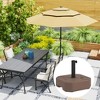 Outsunny Patio Umbrella Base Holder, Outdoor Umbrella Stand Base, Filled Up to 55lbs with Stand or 44lbs with Water for Garden, Poolside - 2 of 4