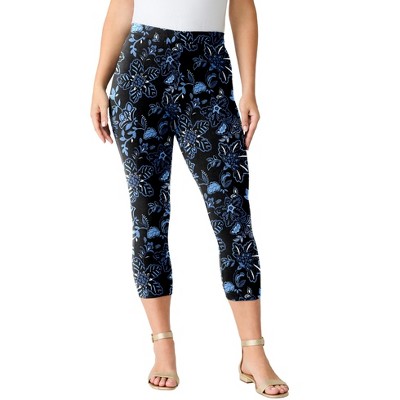 black textured floral