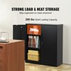 VEVOR Metal Storage Cabinet with 2 Magnetic Doors and 2 Adjustable Shelves, 200 lbs Capacity per Shelf, Locking Steel Storage Cabinet - 3 of 4