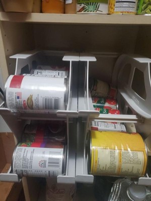 FIFO Mini Can Tracker Food Storage Organizer White