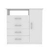 NicBex 4-Drawer Dresser or TV Stand Multi-Functional Storage Unit with Open Shelf, Holds 47" TV or Clothes Organizer, Space-Saving for Bedroom - 2 of 4